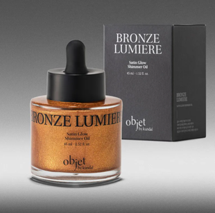 Парфумований шимер для тіла Objet by Kundal Satin Glow Shimmer Oil Bronze Lumier 45ml 779771 фото