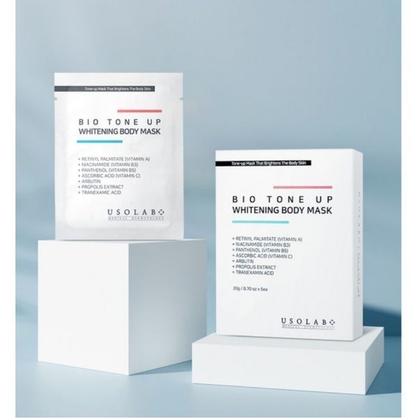 Освітлююча маска для тіла USOLAB Bio Tone Up Whitening Body Mask, 20 мл 0000314 фото
