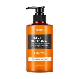Гель для душу Kundal Honey & Macadamia Body Wash Amber Woody 500ml 468769 фото