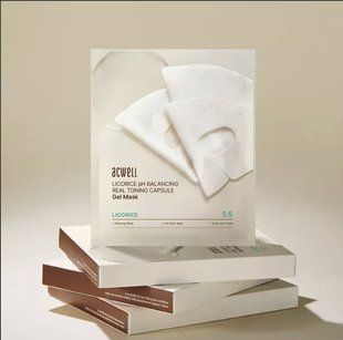 Гідрогелева капсульна маска Acwell Licorice Ph Balancing Real Toning Capsule Mask Sheet 0000141 фото