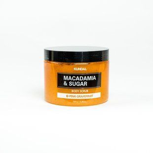 Скраб для тіла цукровий "Рожевий Грейпфрут" Kundal Macadamia&Sugar Body Scrub Pink Grapefruit 550gr 749039 фото