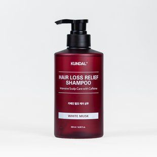 Шампунь проти випадіння Kundal Natural Caffeine & Intensive Scalp Care Shampoo White Musk 500ml 745765 фото