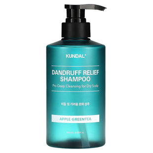 Шампунь проти лупи "Яблуко & Зелений чай" Kundal Dandruff Relief Shampoo Apple Green Tea 500 ml 426958 фото