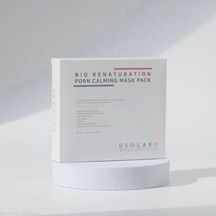 Антивікова маска з полінуклеотидами USOLAB Bio Renaturation PDRN Calming Mask Pack 0000162 фото